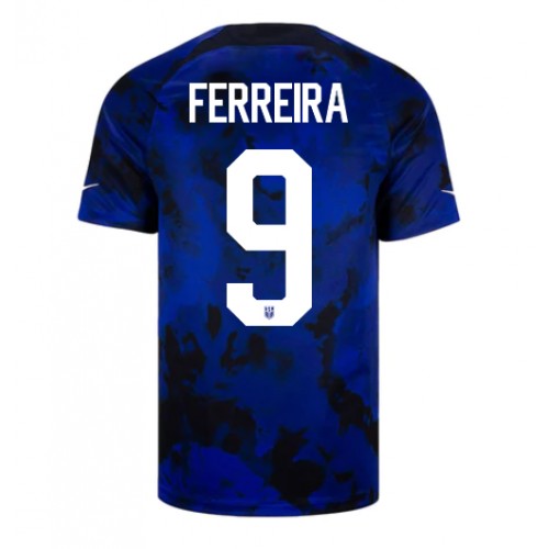 United States Jesus Ferreira #9 Replica Away Shirt World Cup 2022 Short Sleeve